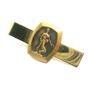 Vintage Tie Clip Bar Couple Lovers Robbins Co Attleboro classic Necktie Holder
